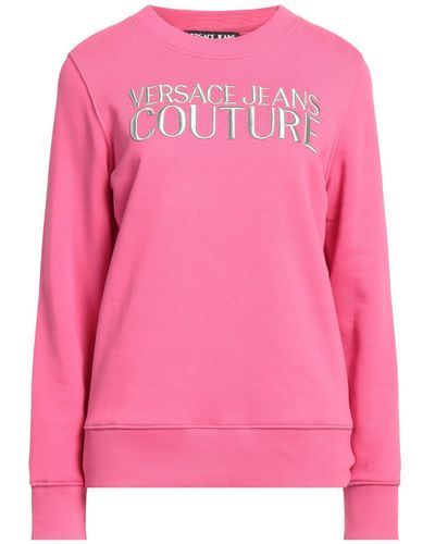 Versace Fuchsia Sweatshirt Cotton, Elastane - Pink