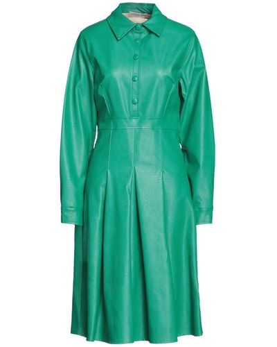 Boutique De La Femme Midi Dress - Green