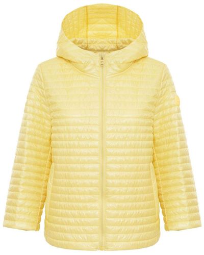 Plumíferos y chaquetas acolchadas en Amarillo de mujer | Lyst