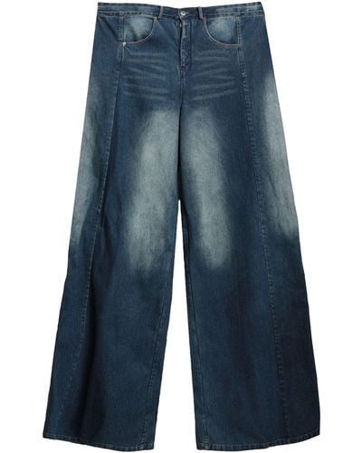 MARRKNULL Pantalon en jean - Bleu