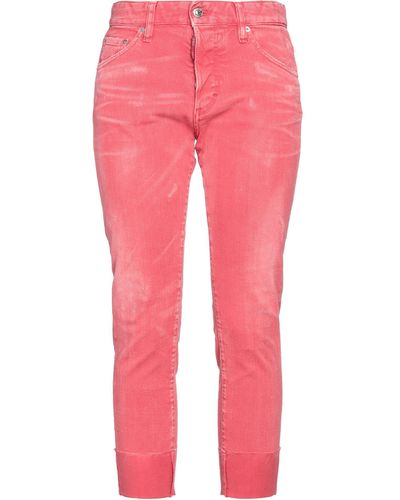 DSquared² Pantaloni Cropped - Rosa
