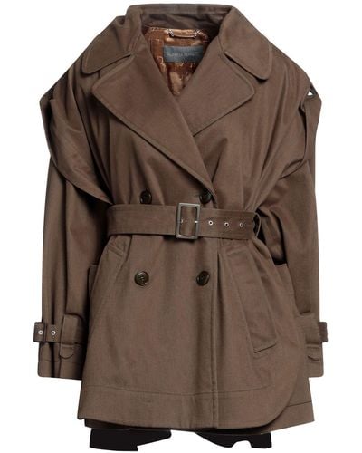 Alberta Ferretti Jacke, Mantel & Trenchcoat - Braun