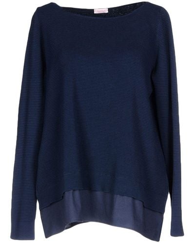 Rossopuro Midnight Sweater Cotton, Polyester - Blue