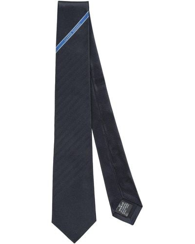 Dunhill Steel Ties & Bow Ties Mulberry Silk - Blue