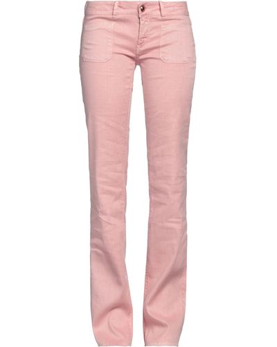 Jacob Coh?n Jeans Linen, Cotton, Elastane - Pink