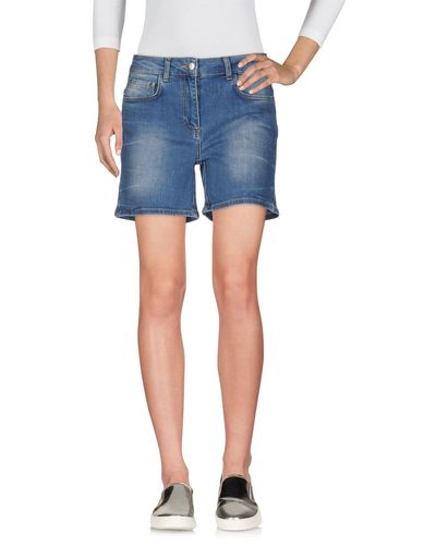 SCEE by TWINSET Denim Shorts - Blue