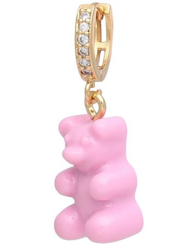 Crystal Haze Jewelry Single Earring - Pink