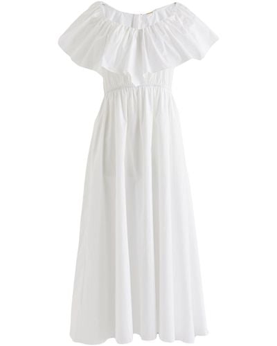 Adam Lippes Midi Dress - White