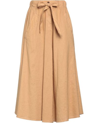 EMMA & GAIA Midi Skirt - Natural