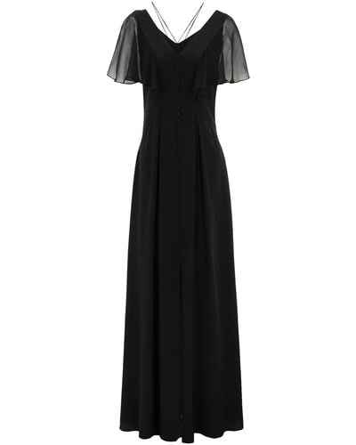 Karl Lagerfeld Silk Maxi Dress Maxi Dress Silk - Black