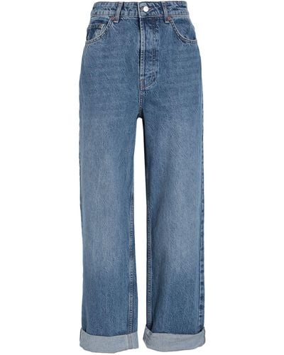 TOPSHOP Oversize Mom Jeans - Blue