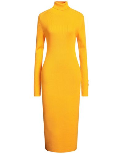 Iceberg Midi Dress Virgin Wool - Yellow