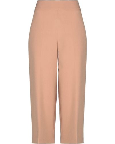 Twenty Easy By Kaos Cropped Trousers - Natural