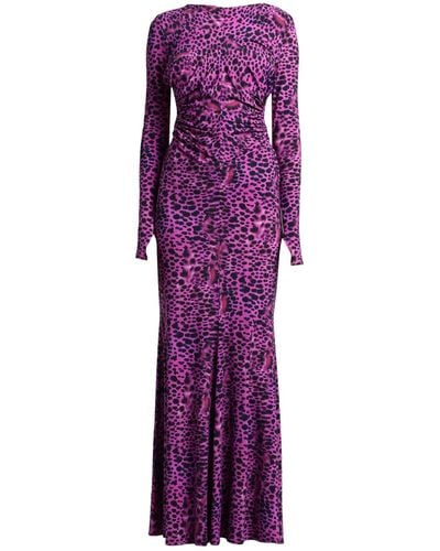 Roberto Cavalli Maxi Dress - Purple