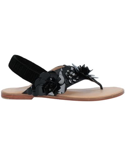 Maliparmi Toe Post Sandals - Black