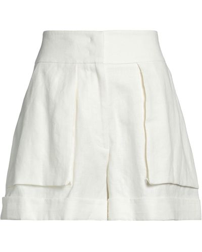 BCBGMAXAZRIA Shorts & Bermuda Shorts - White