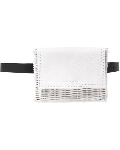 Wicker Wings Belt Bag - White