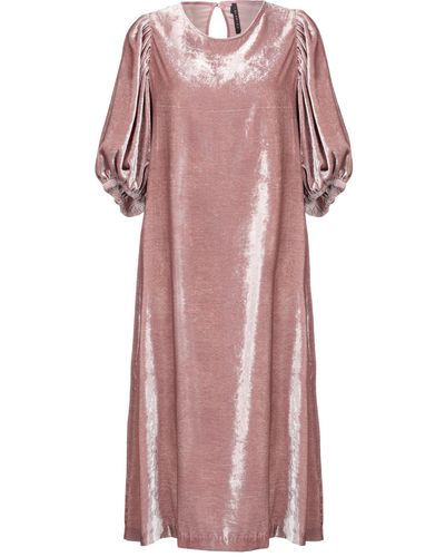 Imperial Knee-length Dress - Pink
