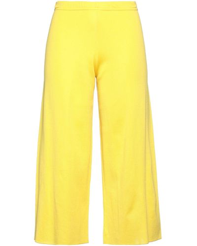 NEERA 20.52 Cropped Trousers - Yellow