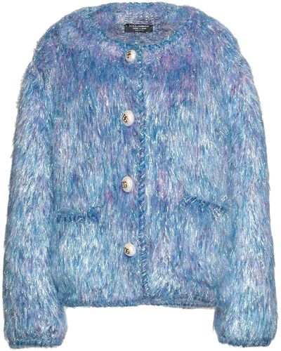 Dolce & Gabbana Mouton et fourrure synthétique - Bleu