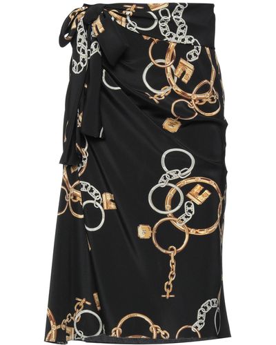 Celine Women's Draped Mini Skirt Black