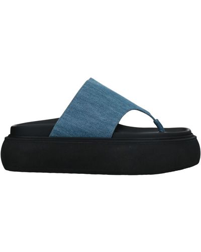 The Attico Thong Sandal - Blue