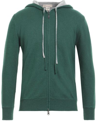 Cashmere Company Cardigan Wool, Cashmere - Green