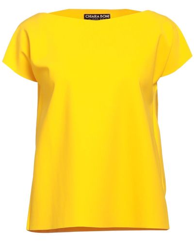 La Petite Robe Di Chiara Boni T-shirts - Gelb
