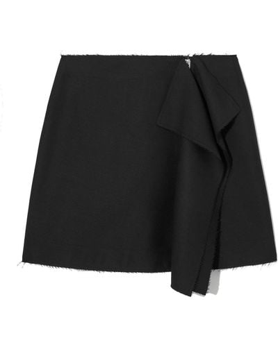 COS Low-rise Deconstructed Mini Skirt - Black