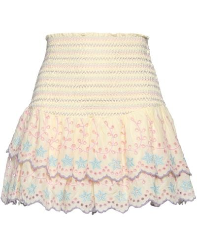 LoveShackFancy Mini Skirt - Natural