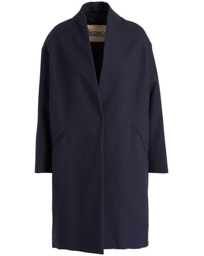 Herno Overcoat & Trench Coat - Blue
