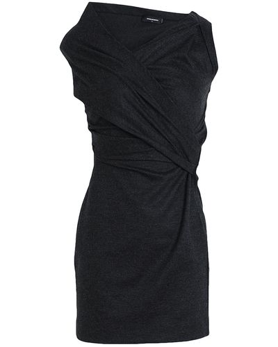 DSquared² Lead Mini Dress Wool, Polyamide, Elastane - Black