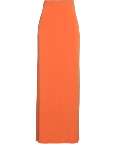 NA-KD Maxi Skirt - Orange