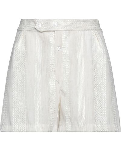 Black Coral Shorts & Bermuda Shorts - White