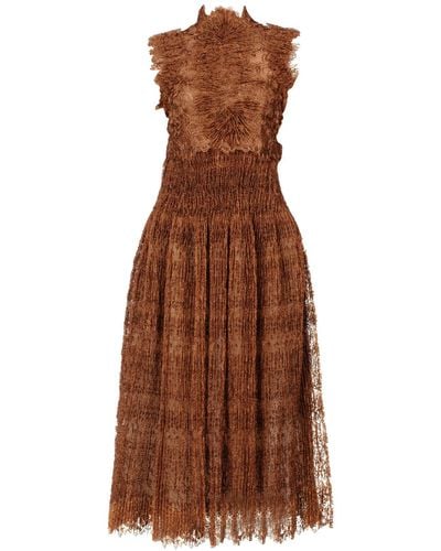 Ermanno Scervino Long Dress - Brown