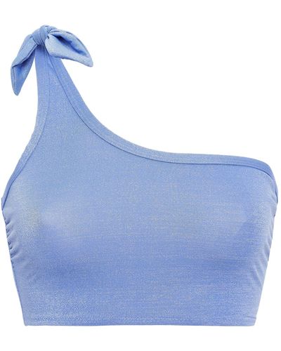 Solid & Striped Top de bikini - Azul