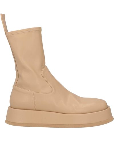 GIA RHW Light Ankle Boots Textile Fibres - Natural