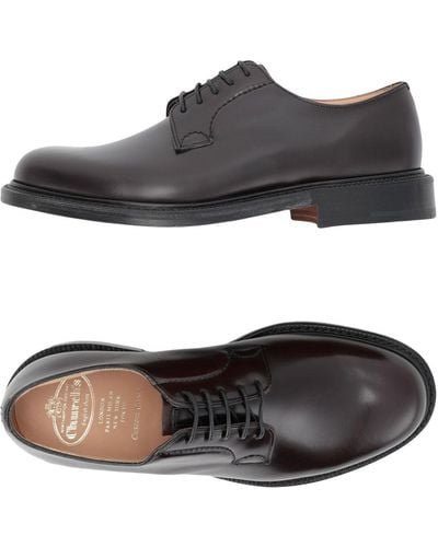 Church's Deep Lace-Up Shoes Leather - Black