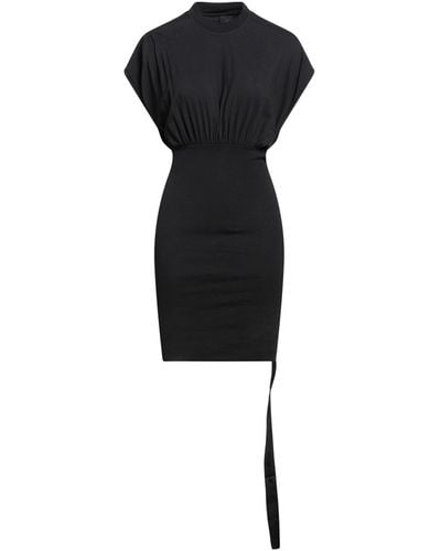 Rick Owens Mini Dress Cotton - Black