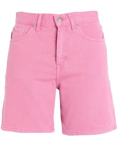 TOPSHOP Denim Shorts - Pink