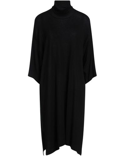 Akep Mini Dress Viscose, Merino Wool, Polyamide - Black
