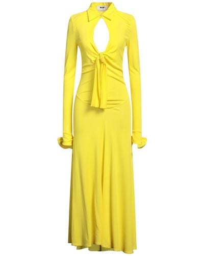 MSGM Maxi Dress - Yellow