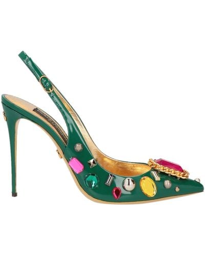 Dolce & Gabbana Emerald Court Shoes Calfskin - Green