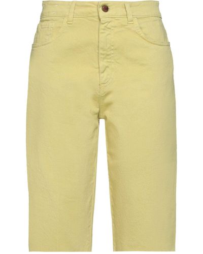 Alysi Denim Shorts - Yellow