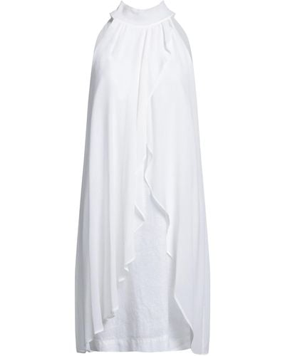120% Lino Mini-Kleid - Weiß