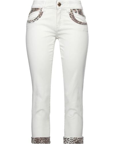 Angelo Marani Cropped Trousers - White