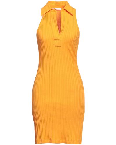 Helmut Lang Vestito Corto - Arancione