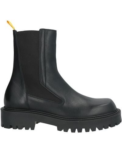 Vic Matié Ankle Boots Leather, Textile Fibres - Black
