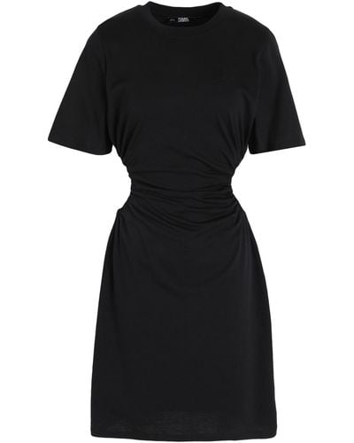 Karl Lagerfeld Jersey Cut-out Dress - Black