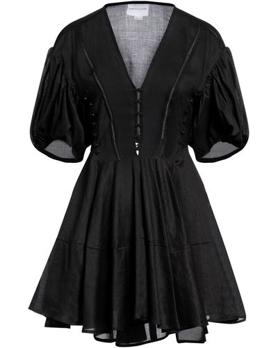 Isabelle Blanche Mini Dress - Black